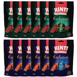 RINTI Singlefleisch Exclusive Snack 12x50 g Mix przysmaków