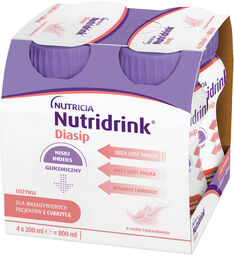 Nutridrink Diasip, preparat odżywczy dla diabetyków, płyn, smak