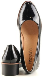 Damskie Mokasyny Buty Na Koturnie Vinceza 10865 Czarne