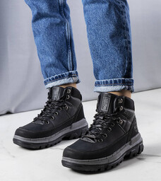 Czarne trapery Big Star KK274222 BLACK-41