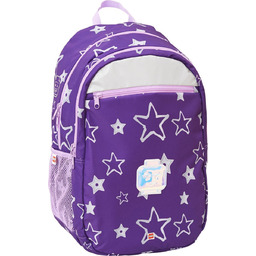 Plecak szkolny dla dziewczynki, gwiazdki, fioletowy, LEGO
