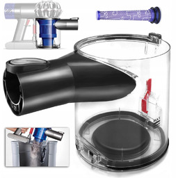 Zapasowy Pojemnik na Kurz do Odkurzacza Przezroczysty Pojemnik