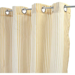 HomeMaison zasłona żakardowa, pionowe paski, poliester, naturalna, 250
