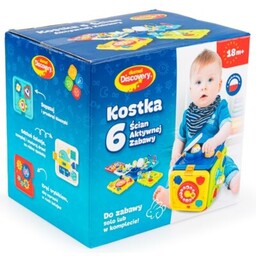 DUMEL Zabawka edukacyjna Językowa dla najmłodszych Kostka 6