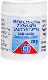 Pasta cynkowa z kwasem salicylowym leczenie trądziku, 20