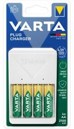 VARTA PLUG CHARGER + 4 akumulatorki 2100 mAh