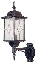 Elstead Lighting Kinkiet zewnętrzny Wexford WX1 czarno-srebrna oprawa