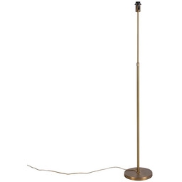 Lampa stojąca w stylu vintage, regulowana, brązowa -