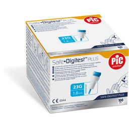PIC Safe Digitest Plus 23G/1,8mm 100szt Nakłuwacze