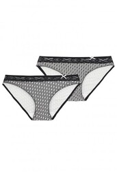 Wzorzyste figi damskie z bawełny (2 pack) LPR