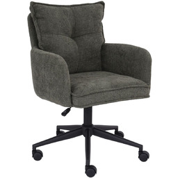 Krzesło biurowe Ferro, zielone, regulowane, obrotowe