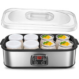 JOGURTOWNICA ELEKTRYCZNA 1,4L 8 SZKLANEK TIMER REGULACJA TEMPERATURY