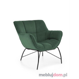 Fotel BELTON Velvet Halmar Zielony