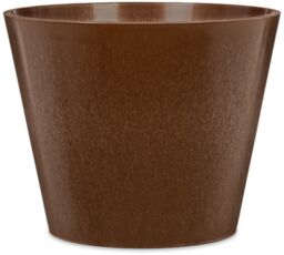 Duża brązowa donica Scheurich 265 Purista Walnut 40