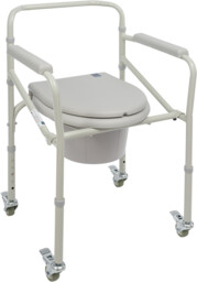 Krzesło toaletowe na kółkach - krzesło sanitarne