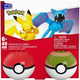 MEGA Klocki plastikowe Pokémon Pikachu i Zubat HXP12