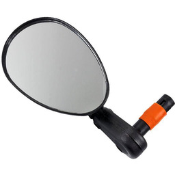 Lusterko rowerowe DX-222SB owalne, płaskie, uniwersalne