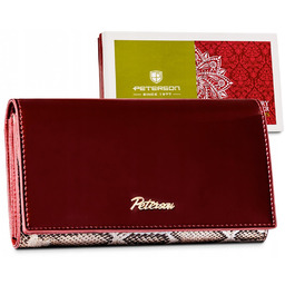 Skórzany damski portfel Peterson PTN BS-411 SNAKE-2