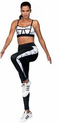 Legginsy fitness Amy marmurkowe L