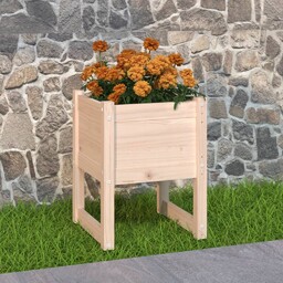 vidaXL Donica, 40x40x52,5 cm, lite drewno sosnowe