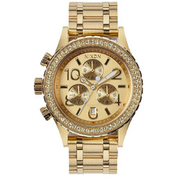 Zegarek damski Nixon 38-20 Chrono All Gold Crystal