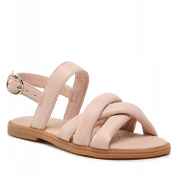 Geox Sandałki Damskie Różowe Pasek Plecione Paski 28