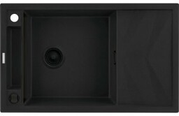 DEANTE Zlewozmywak granitowy MAGNETIC magnetyczny 1-komorowy z ociekaczem