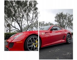80x70cm Ferrari 599 Gto Axion23 duo obraz ścienna