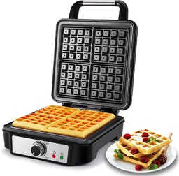 Gofrownica XL 1200W Na 4 Gofry Regulacja Temperatury