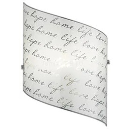 Kinkiet klasyczny z napisem home life SIGNA 202500101