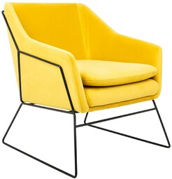 Fotel EMMA VELVET żółty welur MSE011000308.V20 - podstawa