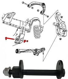 Śruba regulacyjna przedniego dolnego wahacza Dodge RAM 2006-