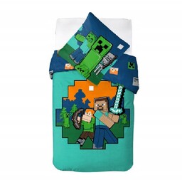 Pościel Minecraft Steve Creeper Kilof Alex Tnt