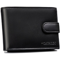 Rozbudowany zapinany portfel męski na dokumenty z ochroną