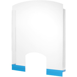 Osłona ochronna oddzielająca z plexi do recepcji