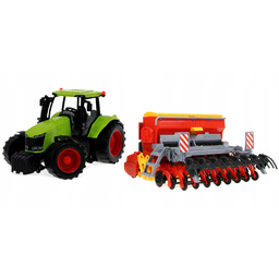 Traktor z Siewnikiem i Agregatem uprawowym Siewnik