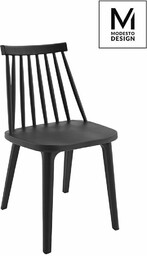 Krzesło ribs black czarne modesto