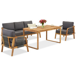 Meble ogrodowe z drewna akacjowego Mumbaj Apetito 5