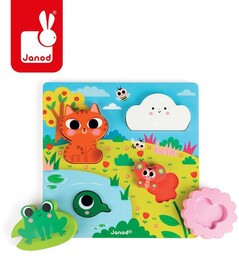 Janod, układanka 3D Zabawa w chowanego Natura