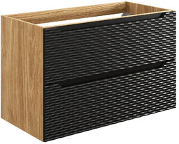 Elior Nowoczesna czarna szafka łazienkowa pod umywalkę N1-S35