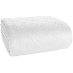 Narzuta 220 x 240 Pikowana Welurowa Luiz8 Biały