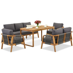 Meble ogrodowe z drewna akacjowego Mumbaj Apetito 7