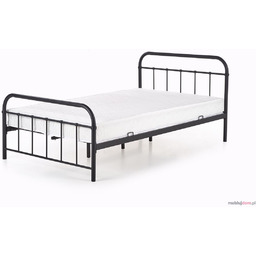 Łóżko metalowe LINDA Halmar Czarny, 90x200