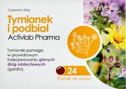 Activlab Pharma Tymianek i podbiał, 24 pastylki