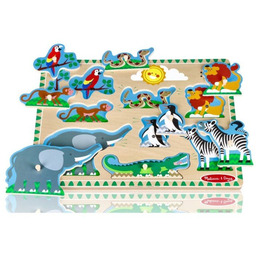 Puzzle dźwiękowe układanka - zoo