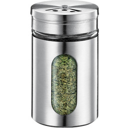 Pojemnik ze stali nierdzewnej na przyprawy z okienkiem