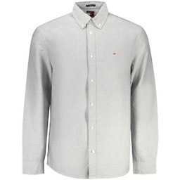 TOMMY HILFIGER KOSZULA Z DŁUGIM RĘKAWEM MĘSKA SZARA