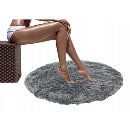 Dywanik Łazienkowy Do Prania Miękki Pluszowy Okrągły Softi