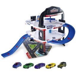 Majorette Miejski garaż + 5 pojazdów