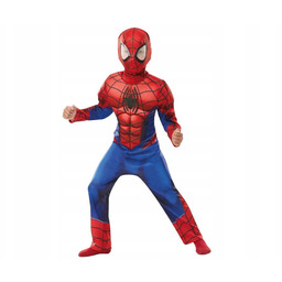 Zestaw dla dzieci Spider-man (kostium z muskułami, kominiarka),